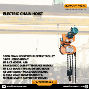 Nuevo Polipasto Eléctrico de Cadena de Alta Resistencia con Carro - Material Industrial de Alta Calidad para Manejo de Carga, Duradero, Protección IP65, Color Amarillo - Product Image 2