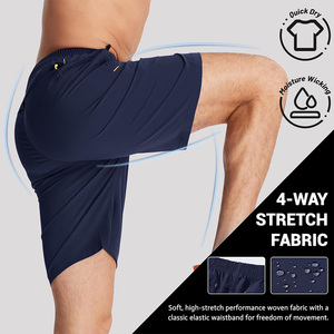Short de jogging à séchage rapide pour hommes de marque personnalisée Ceinture élastique écologique Style décontracté pour la course à pied - Product Image 3