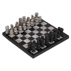 Handcrafted Traditional Marble <b>Chess</b> <b>Table</b> Waterproof Outdoor Home Furniture - Product Image 1