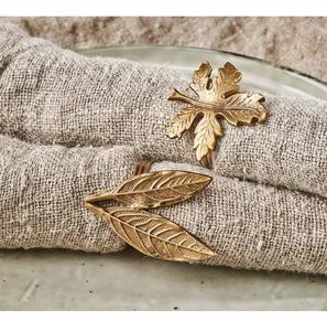 Rond de serviette de finition en métal plaqué or pour la fête de mariage pièce maîtresse de service de table porte-serviettes à bas prix - Product Image 6