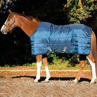 Couverture d'écurie pour chevaux, tissu en polyester 440 deniers avec doublure intérieure en rembourrage 100g, chaude, durable, légère, pour l'hiver.