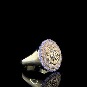 Best Quality Gold-Plated <b>Silver</b> Round Cut Diamond Hip Hop <b>Ring</b> for Wedding Engagement or Party Gift Fine <b>Toe</b> Design - Product Image 3