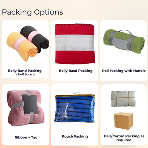 Oferta en Manta polar personalizada de poliéster 100% para cama individual a rayas Anti Pilling para todas las estaciones de la India a un precio mínimo - Product Image 6