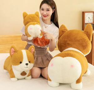 Animal en peluche de chien de fesses de coeur doux comme cadeau pour les enfants et la famille, les amis - Product Image 1