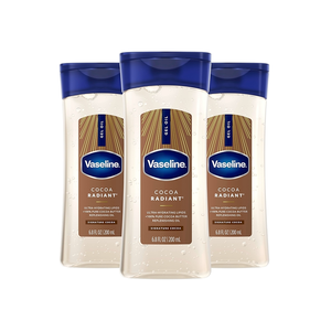 วาสลีน อินเทนซีฟ แคร์ โกโก้ เรเดียนท์ บอดี้ เจล ออยล์ สำหรับผิวเปล่งประกาย ผลิตจากโกโก้บัตเตอร์บริสุทธิ์ + น้ำมันบำรุงผิว ขนาด 6.8 ออนซ์ แพ็ค 6 ชิ้น - Product Image 1