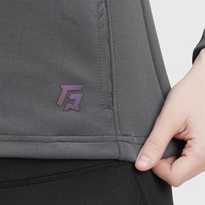 Autumn Stand Collar <b>Jacket</b> in Grey for <b>Workouts</b> Trank <b>Jacket</b> - Product Image 6