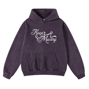 Pullover Acid <b>Wash</b> Hoodies Oversize Heavy Weight Adult Men Acid <b>Wash</b> Hoodie With Front Pocket And Screen Printed Logo - Product Image 6