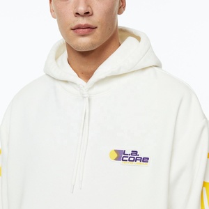 Sweat à capuche zippé surdimensionné vintage personnalisé pour homme, en molleton délavé à l'acide, avec patchs, pour la couture et le surjet, 100% coton, impression numérique d'hiver - Product Image 2