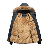 Blousons d'hiver pour hommes en toile, col montant, à capuche, décontractés, imperméables, réversibles, écologiques, respirants, séchage rapide, coupe-vent