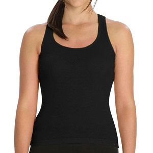 Femmes confortable 100% coton Polyester débardeur nouveau Style col en v Gym Fitness récolte longueur décontracté maille motif crocheté Jersey - Product Image 3