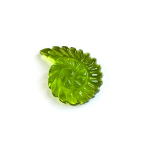 Turmalina Verde Natural Tallada en Forma de Concha de Nautilus, Piedra Preciosa de Turmalina Tallada en Concha, Cuentas para la Fabricación de Joyas por Mayorista - Product Image 5