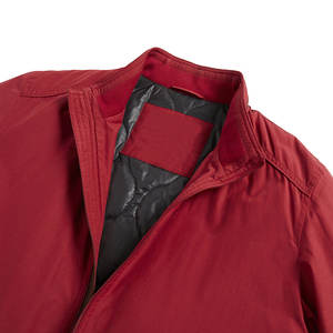 Venta al por mayor de impresión personalizada con logotipo de los hombres 100% poliéster de manga larga de los hombres de color sólido chaqueta de bombardero para la venta - Product Image 3