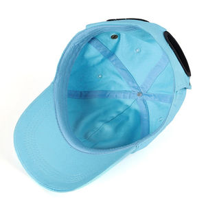 Gorra de béisbol de gamuza para exteriores bordada de 5 paneles con logotipo personalizado - Product Image 2