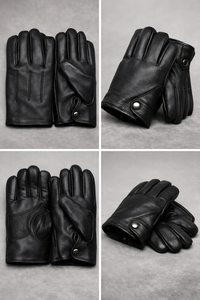 Gants de cérémonie en cuir tactique noir pour smoking, serveur, fanfare, usage formel et par temps froid - Product Image 5