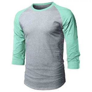 T-shirts en jersey imprimés personnalisés en gros Logo anti-rétrécissement écologique à manches longues 100% coton pour hommes - Product Image 5