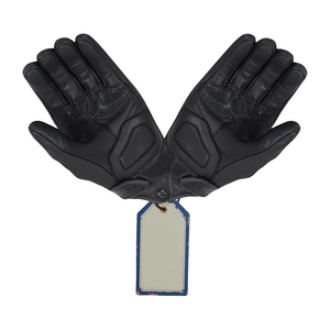 Guantes de Motociclismo Deportivos para Exteriores, Resistentes al Viento, de Color Negro, con Pantalla Táctil, de Cuero, para Motocicleta, Unisex - Product Image 6