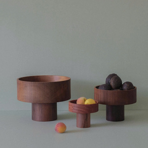 แท่นชามแป้งไม้แบบหมุนได้พร้อมแท่นสำหรับเครื่องครัวหรูหราเป็นมิตรต่อสิ่งแวดล้อม - Product Image 4