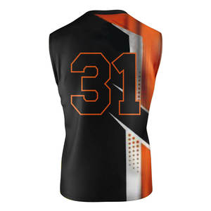 2025 <b>Professional</b> Customized 7 On 7 Uniform <b>Light</b> Weight Sleeveless 7 On 7 Uniform For Sale - Product Image 4