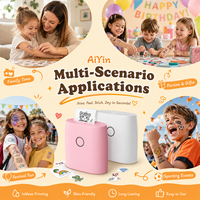Kit d'impression de tatouages temporaires OEM, imprimante thermique sans encre pour tatouages, pour les fêtes d'enfants, cadeaux, emballage personnalisé, en stock