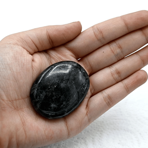 หินปาล์มลาร์วิไคต์ธรรมชาติที่ให้พลังคริสตัลบำบัดสำหรับหินปาล์มที่มีชีวิตชีวาและกล้าหาญ - Product Image 4