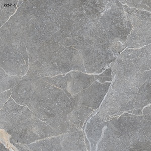 Azulejo de cerámica esmaltado semipulido de los grises del estilo industrial de la nueva llegada Baldosas de porcelana de efecto de mármol de cuerpo completo para la habitación - Product Image 2