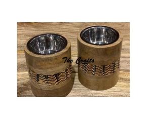 Juego de seis quemadores de incienso Bakhoor de madera y metal para caligrafía, Mabkhar, tamaño y forma personalizados, Mabkhara - Product Image 3