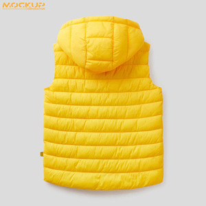 Chaleco Acolchado sin Mangas con Capucha para Hombre, Transpirable, Ecológico, Material de Poliéster, Servicios ODM, Chaleco Ligero de Invierno - Product Image 6