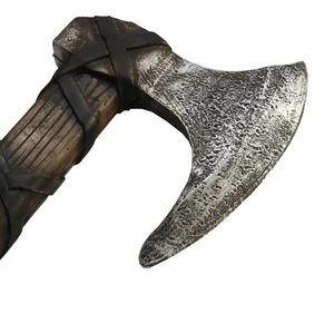 Burraq Custom 19.5" Damascus Steel Tomahawks <b>Splitting</b> <b>Axe</b> Rose <b>Wood</b> Handle Leather Sheath Camping Gift Dad DIY Industrial Grade - Product Image 6