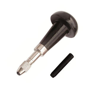 Tornillo de Banco Ajustable con Recubrimiento Negro y Mango de Madera para Reparación de Joyas y Relojes - Product Image 1
