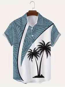 Chemise hawaïenne pour hommes nouveau design pour une utilisation décontractée Chemise d'homme confortable et respirante en matériaux de haute qualité à bas prix - Product Image 3