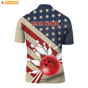 Maillots de bowling SAMAVIA Custom Club Chemises en polyester légères et sublimées pour les équipes américaines - Product Image 4
