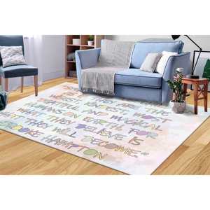 Tapis avec citation de Brooke Hampton : Tapis chenille tendance pour couloir et bureau - Product Image 3