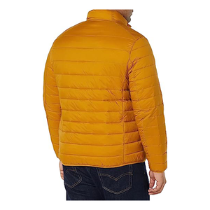 Veste matelassée légère en toile pour homme, parka courte d'hiver chaude avec rembourrage épais - Product Image 4