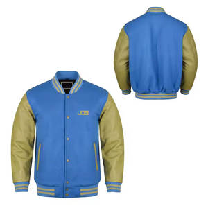 Chaqueta Letterman para Hombre con Diseño Nuevo y Color Personalizado, con Cuello Alto y Logotipo Frontal, Secado Rápido, Transpirable, Ropa de Calle para Invierno - Product Image 1