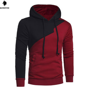 Conçu sur mesure hommes 100% coton Polyester pull à capuche tissu éponge de haute qualité léger décontracté solide bouffée hiver - Product Image 1