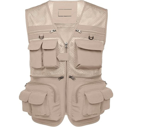 เสื้อกั๊กฟิตเนสผู้ชายแบบสั่งทำพิเศษ สไตล์ลำลองล่าสุด ผ้าโพลีเอสเตอร์ 100% ระบายอากาศได้ดี มีกระเป๋าหลายช่อง - Product Image 4