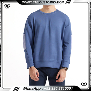 Venta caliente de moda al por mayor de los hombres sudadera de algodón de lana de cuello redondo personalizado sudaderas para los hombres - Product Image 4