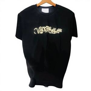 Camiseta de Manga Corta para Hombre, Talla Grande, de Seda/Algodón, Antipilling, 300g, Estampado Animal, Cuello Redondo, Casual, Transpirable, Ecológica, OEM, ODM - Product Image 1