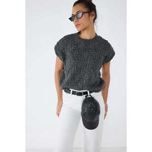 Pull pour femme gaufré - Product Image 1
