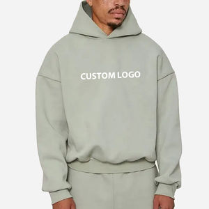 2025 sudaderas con capucha gruesas de alta calidad al por mayor profesional Unisex sudaderas con capucha personalizadas de algodón de gran tamaño para hombres sudadera básica con capucha - Product Image 2