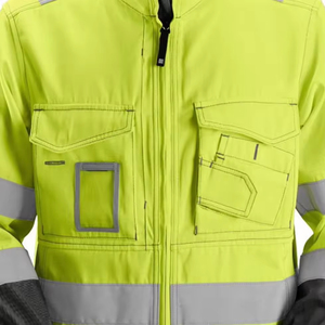 Manteau de sécurité réfléchissant haute visibilité personnalisable sur chaussée avec logo personnalisé pour les travailleurs de l'hiver manteau de sécurité imperméable pour vêtements de travail de construction - Product Image 4