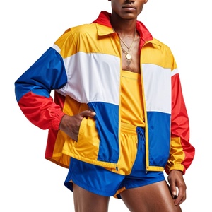 <b>Waterproof</b> Winter Printed Windbreaker Sportswear <b>Sets</b> Men 100% Nylon Tracksuit Rain Hoodies and Shorts <b>Set</b> 2027 - Product Image 5