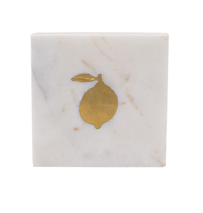 Utensilios de cocina Mármol y latón Posavasos Diseño de Granada de moda Posavasos para decoración del hogar Posavasos de mesa de nuevo diseño de alta venta - Product Image 1