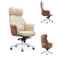 Chaise de bureau de direction ergonomique haut de gamme en similicuir PU, confortable, avec support lombaire, pour un confort optimal