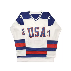 Vente chaude prix d'usine 100% Polyester Hockey sur glace uniforme chemises motif couleur personnalisation Sublimation Hockey sur glace maillot - Product Image 5