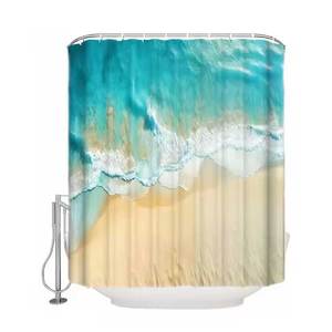 Precio al por mayor superventas último diseño cortinas de ducha Material de algodón cortinas de ducha de lujo - Product Image 6