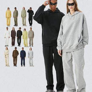 Conjunto de Sudadera con Capucha y Pantalones Deportivos Personalizados con Logotipo, para Hombre, Estilo Americano, Colores Sólidos, Pierna Recta, Tejido, para Invierno Informal, Gran Venta - Product Image 6