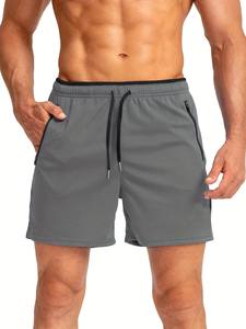 Pantalones Cortos Deportivos de Malla para Hombre, Secado Rápido, Transpirables, 100% Algodón, para Gimnasio, Correr, Entrenamiento, Deportes al Aire Libre, Color Sólido, Ecológicos - Product Image 5