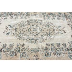 พรมขนสัตว์สีเบจสีน้ำตาล5.5x9.2ฟุตคลาสสิกดีไซน์แบบเย็บปะติดปะต่อกันแบบตุรกีสำหรับห้องนั่งเล่นห้องนอนห้องโถงทำจากยางทรงสี่เหลี่ยม - Product Image 5