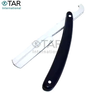 Maquinilla de afeitar turca con mango de plástico, cuchilla de barbero de borde recto, venta al por mayor, maquinillas de afeitar plegables para el cabello, maquinillas de afeitar para hombres, acero inoxidable profesional - Product Image 4